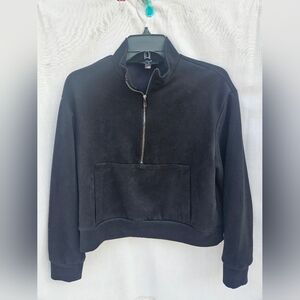 Tahari Black Quarter-Zip Pullover Sz S See Pictures For More Details